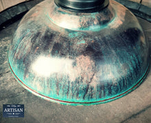 Load image into Gallery viewer, Rustic Old Verdigris Copper Sink Bowls With Strainers