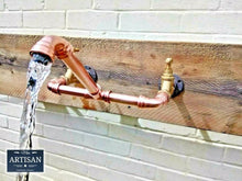 Load image into Gallery viewer, Wall Mounted Copper Pipe Mixer Faucet Taps - Miss Artisan