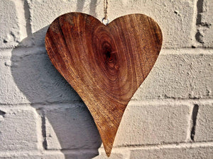 Large Solid Wood Heart - Miss Artisan
