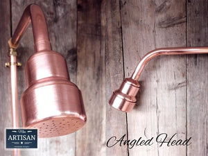 Exposed Copper Pipe Shower - Miss Artisan