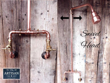 Load image into Gallery viewer, Exposed Copper Pipe Shower - Miss Artisan