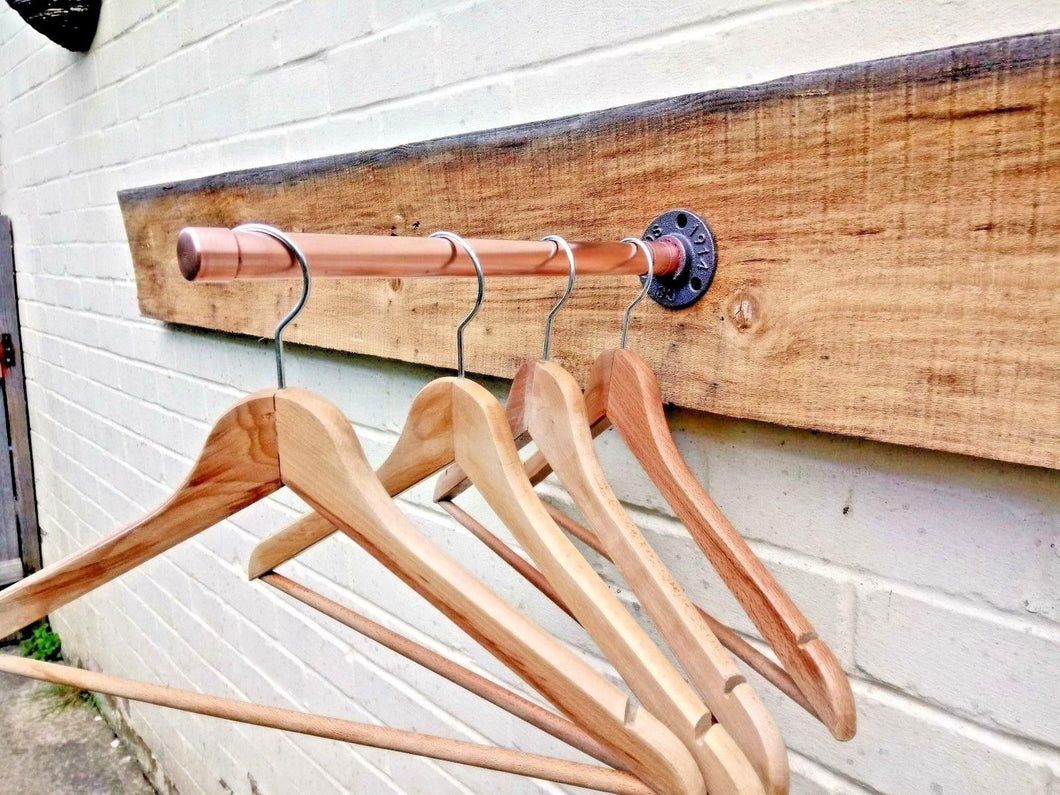 Copper Clothes Rails Copper Pipe Clothes Rails - Rustic / Industrial / Vintage – Miss ...