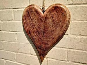 Extra Large Solid Wood Heart - Miss Artisan