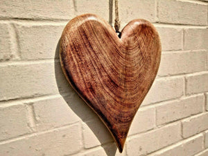 Extra Large Solid Wood Heart - Miss Artisan