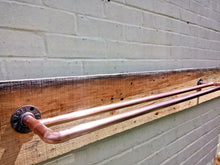 Charger l&#39;image dans la galerie, Double Copper Pipe Towel Rail - Miss Artisan