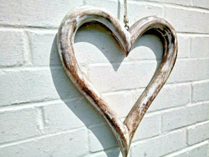 Extra Large Open Solid Wood Heart - Miss Artisan