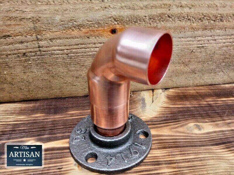 28mm Copper Pipe Elbow Flange - Miss Artisan