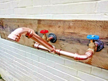 Charger l&#39;image dans la galerie, Wall Mounted Copper Pipe Mixer Faucet Taps - Miss Artisan