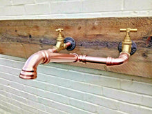 Load image into Gallery viewer, Wall Mounted Copper Pipe Mixer Faucet Taps - Miss Artisan