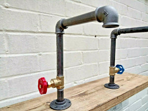 Pair Of Old Cast Iron Faucet Taps - Miss Artisan