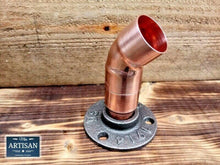 Load image into Gallery viewer, 28mm Copper Pipe 45 Degree Flange - Miss Artisan