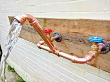 Load image into Gallery viewer, Wall Mounted Copper Pipe Mixer Faucet Taps - Miss Artisan