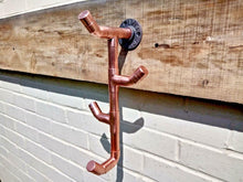 Load image into Gallery viewer, Copper Pipe Drop 4 Hook - Miss Artisan