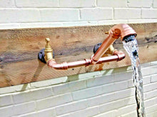 Laden Sie das Bild in den Galerie-Viewer, Wall Mounted Copper Pipe Mixer Faucet Taps - Miss Artisan