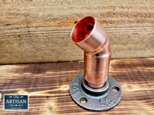 Charger l&#39;image dans la galerie, 28mm Copper Pipe 45 Degree Flange - Miss Artisan