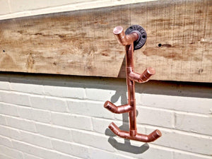 Copper Pipe Twisted Drop Hook - Miss Artisan