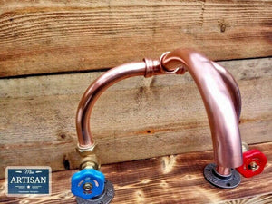 Copper Pipe Mixer Swivel Faucet Taps - Miss Artisan