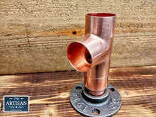 Load image into Gallery viewer, 28mm Copper Pipe Side Tee Flange - Miss Artisan