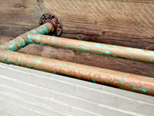 Load image into Gallery viewer, Rusty Old Double Copper Towel Rail - Miss Artisan