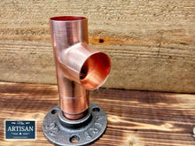 Load image into Gallery viewer, 28mm Copper Pipe Side Tee Flange - Miss Artisan