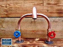 Charger l&#39;image dans la galerie, Copper Pipe Mixer Swivel Faucet Taps - Miss Artisan