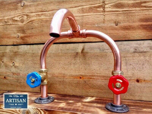 Copper Pipe Mixer Swivel Faucet Taps - Miss Artisan