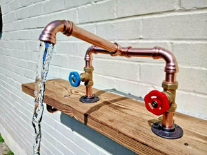 Copper Pipe Mixer Swivel Faucet Taps - Miss Artisan