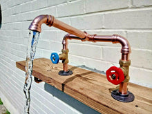 Laden Sie das Bild in den Galerie-Viewer, Copper Pipe Mixer Swivel Faucet Taps - Miss Artisan