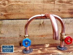 Copper Pipe Mixer Swivel Faucet Taps - Miss Artisan