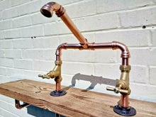 Charger l&#39;image dans la galerie, Copper Pipe Swivel Mixer Faucet Taps - Miss Artisan