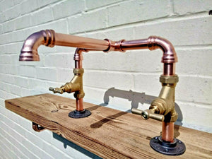 Copper Pipe Swivel Mixer Faucet Taps - Miss Artisan