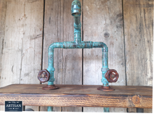 Load image into Gallery viewer, Outdoor / Indoor Verdigris Copper Pipe Mixer Faucet Tap - Miss Artisan