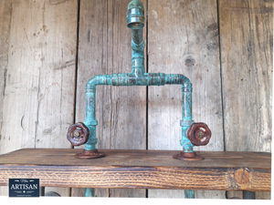 Outdoor / Indoor Verdigris Copper Pipe Mixer Faucet Tap - Miss Artisan