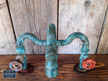 Laden Sie das Bild in den Galerie-Viewer, Outdoor / Indoor Verdigris Copper Pipe Mixer Faucet Tap - Miss Artisan
