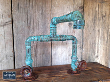 Load image into Gallery viewer, Outdoor / Indoor Verdigris Copper Pipe Mixer Faucet Tap - Miss Artisan