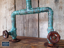 Load image into Gallery viewer, Outdoor / Indoor Verdigris Copper Pipe Mixer Faucet Tap - Miss Artisan