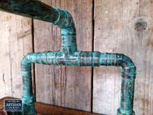 Load image into Gallery viewer, Outdoor / Indoor Verdigris Copper Pipe Mixer Faucet Tap - Miss Artisan