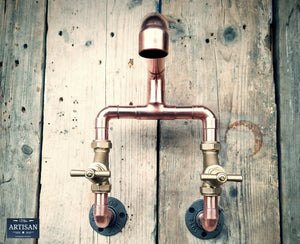 Copper Pipe Mixer Faucet Taps - Fixed Spout