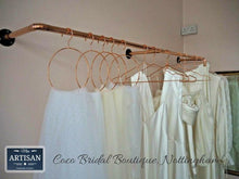 Charger l&#39;image dans la galerie, Copper Pipe Clothes Rail - Wall Mounted - Miss Artisan