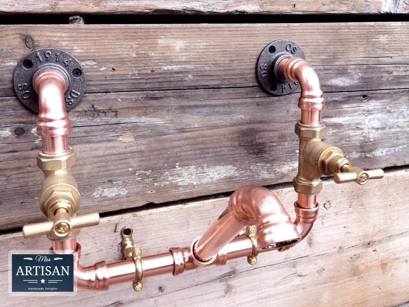 Copper Pipe Mixer Swivel Faucet Taps - Miss Artisan